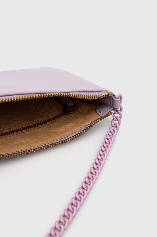 Kožená kabelka Pinko 102747.A1KM fialová