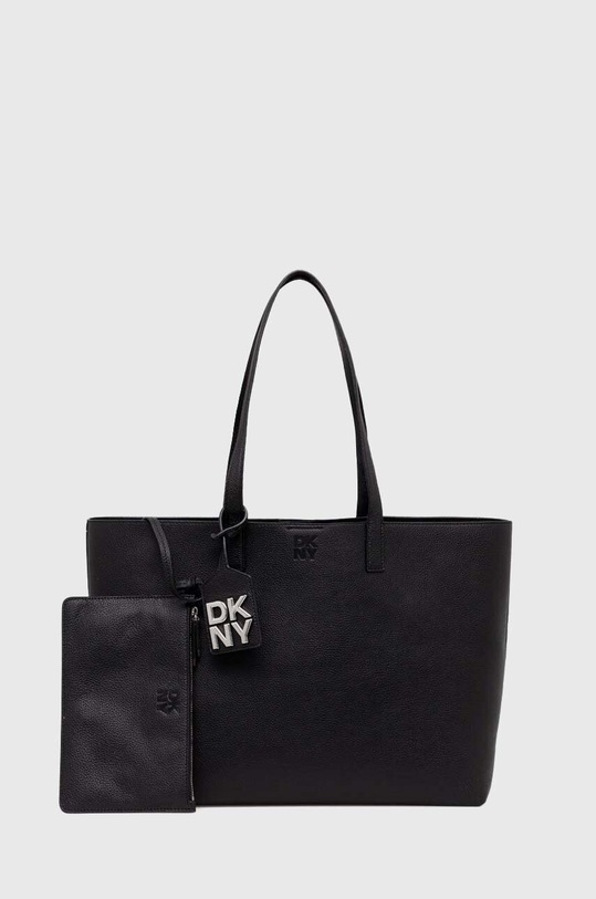 Dkny torebka skórzana mieści A4 czarny R41BAB88