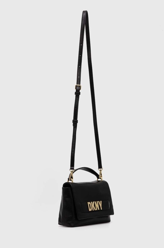 Kožená kabelka Dkny R41NRC78 černá SS24