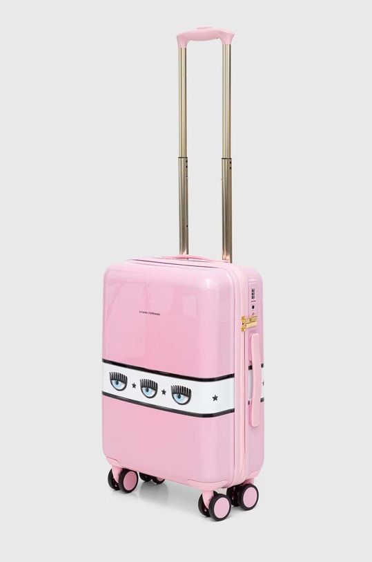Chiara Ferragni walizka LOGOMANIA 46-53x34x17 cm 76SB0LA1 różowy SS24