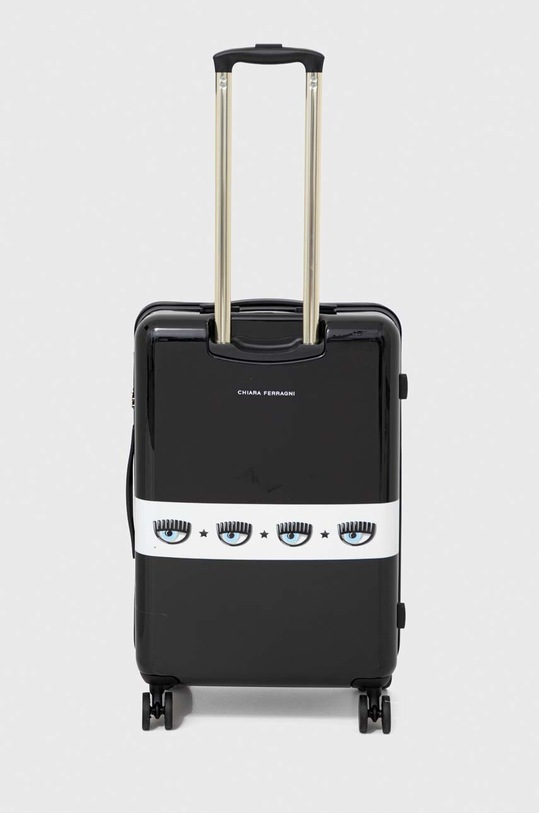Chiara Ferragni walizka LOGOMANIA 65x42x26 cm 76SB0LA2 czarny SS24