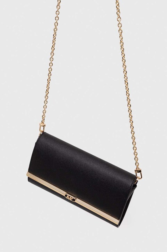 Kožená listová kabelka MICHAEL Michael Kors 30H3G8OC3L čierna SS24
