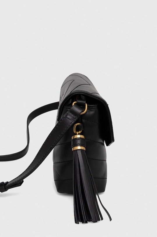 Δερμάτινη τσάντα Twinset 241TB7341 μαύρο SS24