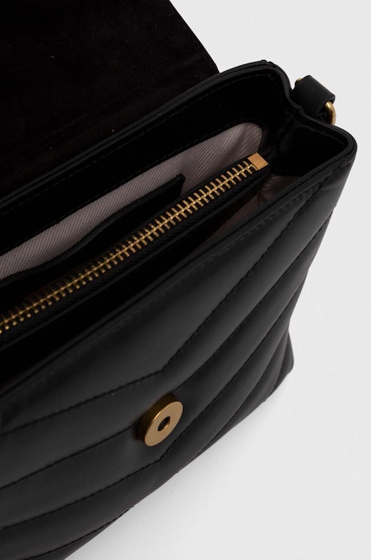 Δερμάτινη τσάντα Twinset μαύρο 241TB7341
