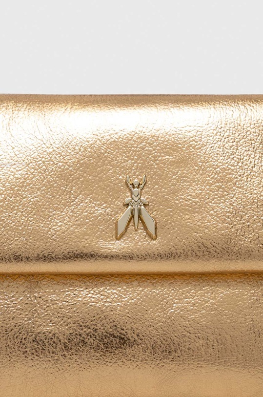 Patrizia Pepe kopertówka skórzana złoty 2B0050.L041