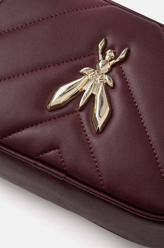 Kožená kabelka Patrizia Pepe fialová 8B0005.L004