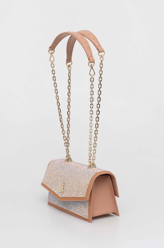 Kožna torba Patrizia Pepe 8B0032.L083 roza SS25