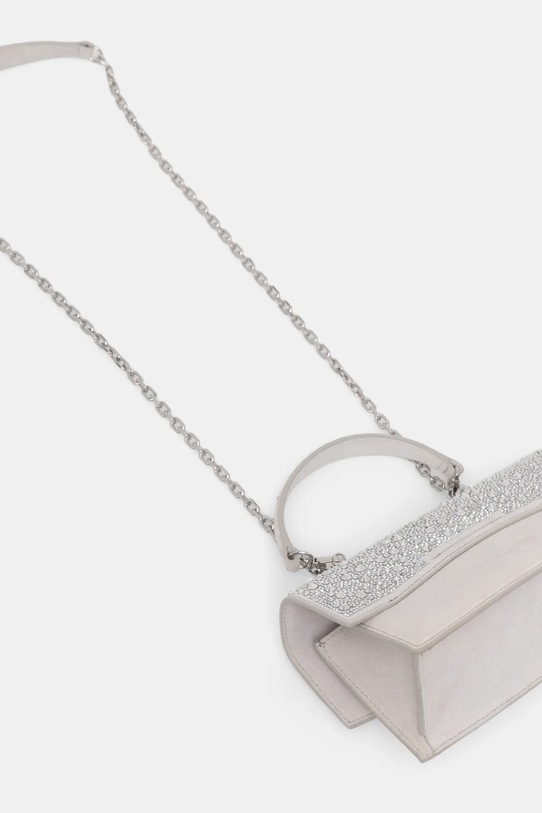 Akcesoria Patrizia Pepe torebka skórzana 8B0032.L083 srebrny