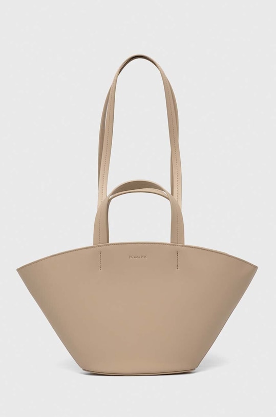 Patrizia Pepe bőr táska nappa bőr bézs 8B0092.L095