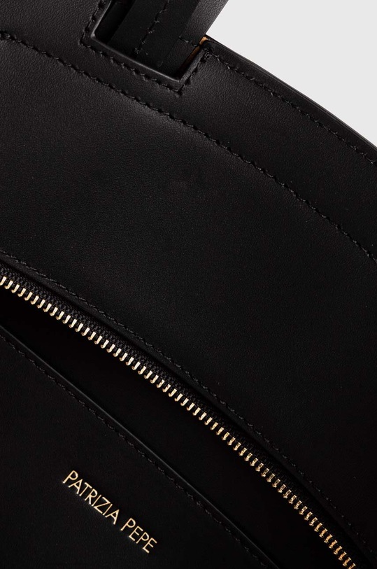 Kožená kabelka Patrizia Pepe 8B0092.L095 černá