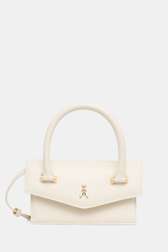 Usnjena torbica Patrizia Pepe Ne ustreza A4 bež 8B0111.L061