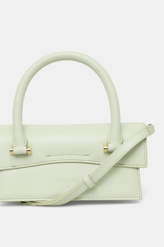 Accesorii Patrizia Pepe poseta de piele 8B0111.L061 verde