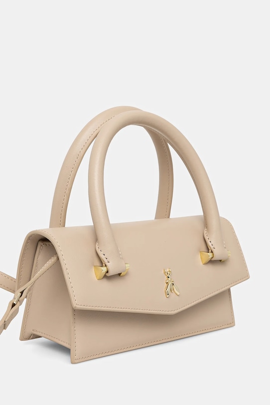 Kožená kabelka Patrizia Pepe 8B0111.L061 béžová SS25