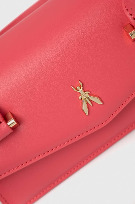 Δερμάτινη τσάντα Patrizia Pepe ροζ 8B0111.L061
