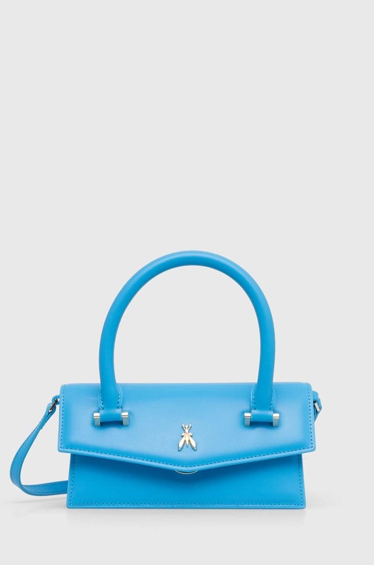 Patrizia Pepe torebka skórzana skóra licowa niebieski 8B0111.L061