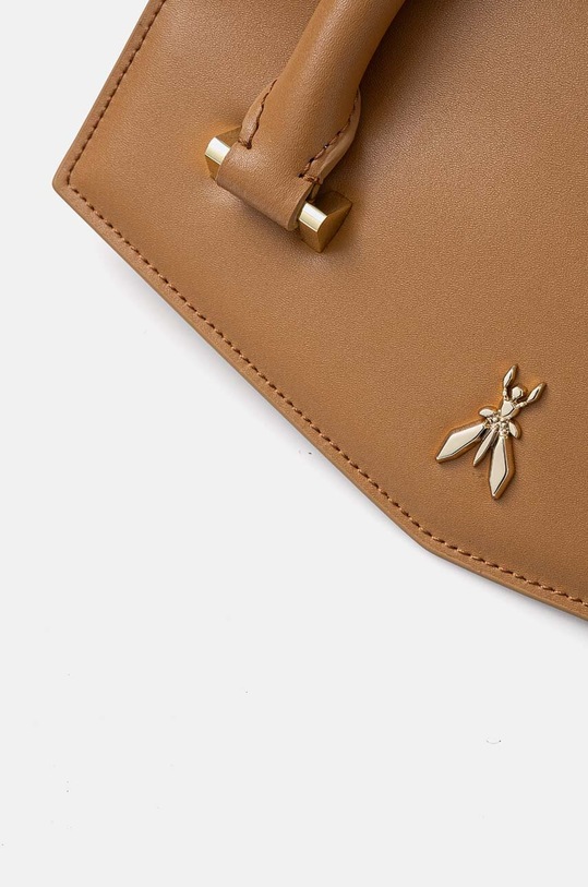 Patrizia Pepe torebka skórzana beżowy 8B0111.L061