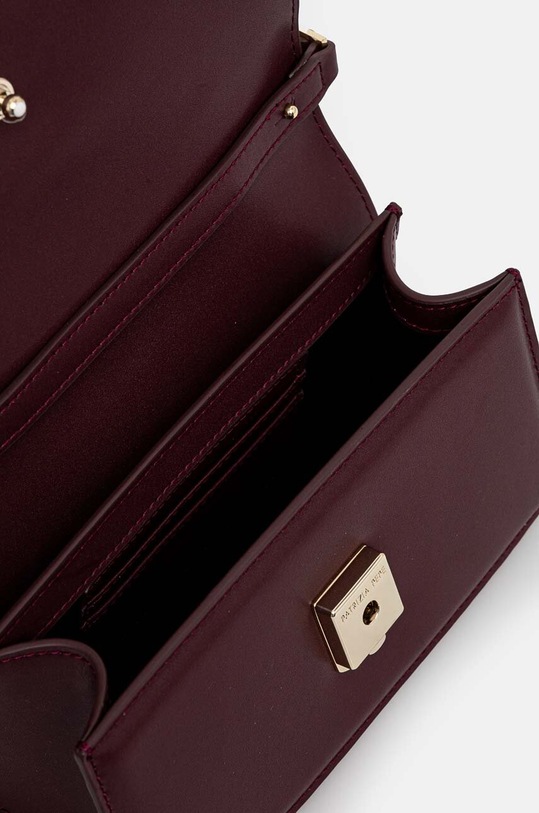 Kožená kabelka Patrizia Pepe 8B0111.L061 burgundské