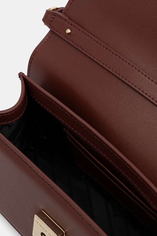 Usnjena torbica Patrizia Pepe 8B0111.L061 oranžna