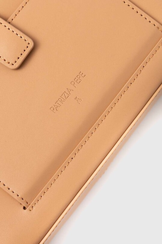 Кожаная сумочка Patrizia Pepe 8B0136.L061 бежевый