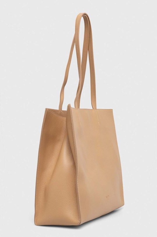 Kožená kabelka Patrizia Pepe 8B0172.L001 béžová AA00