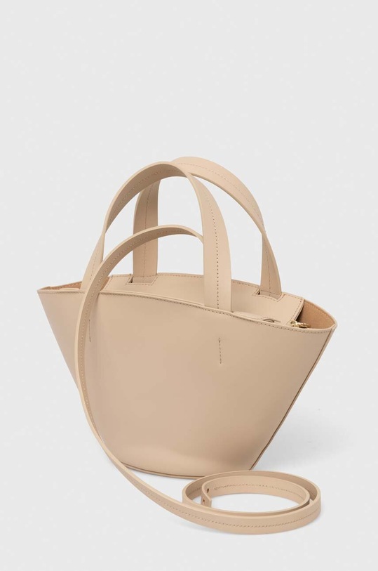 Patrizia Pepe torebka skórzana beżowy 8B0175.L095