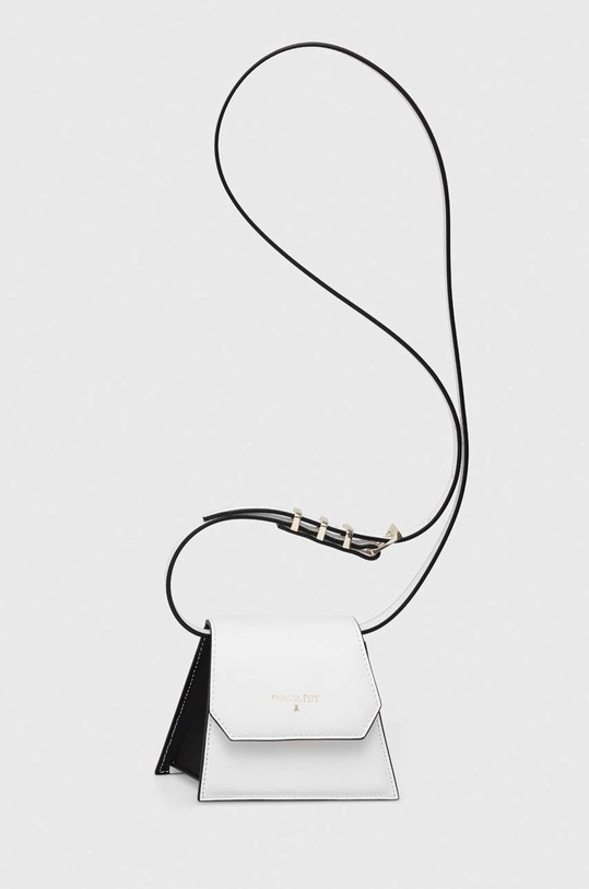 Patrizia Pepe bőr táska nappa bőr fehér 8B0184.L095