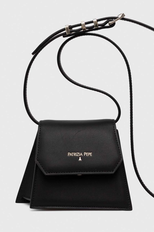 Patrizia Pepe poseta de piele uni negru 8B0184.L095