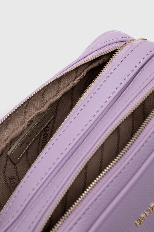 Δερμάτινη τσάντα Patrizia Pepe 8B0185.L001 μωβ