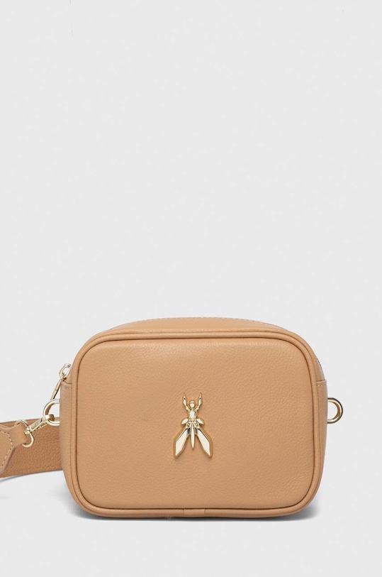 Patrizia Pepe torebka skórzana skóra licowa beżowy 8B0186.L001