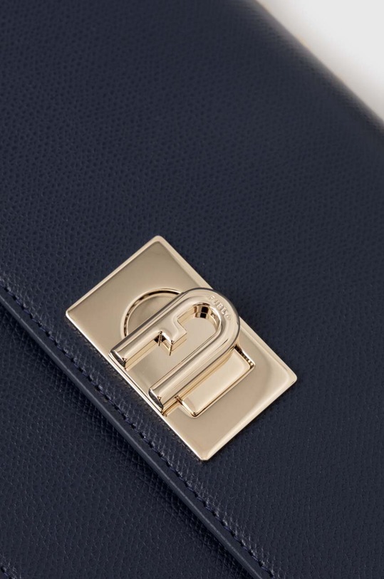 Δερμάτινη τσάντα Furla BAFIACO.ARE000.2676S σκούρο μπλε