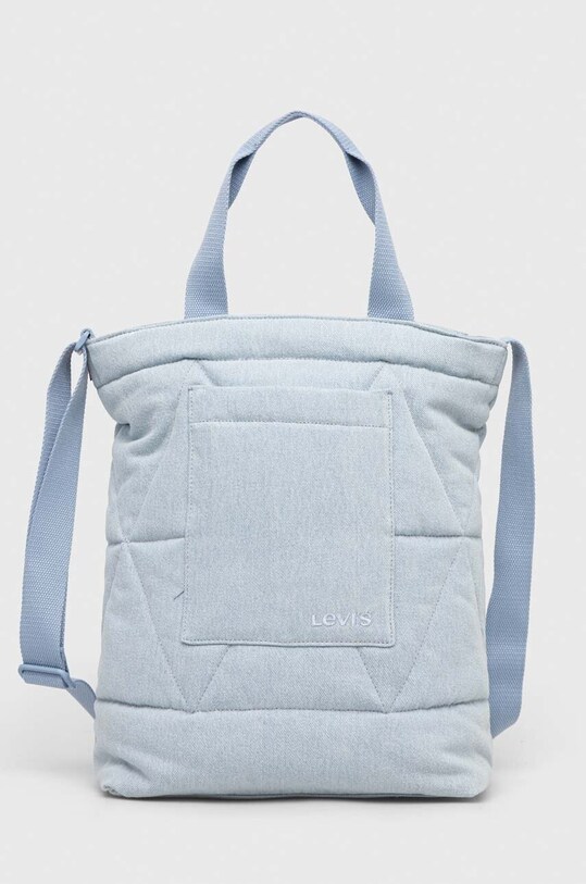 Джинсова сумка Levi's гладкий блакитний 235623.640