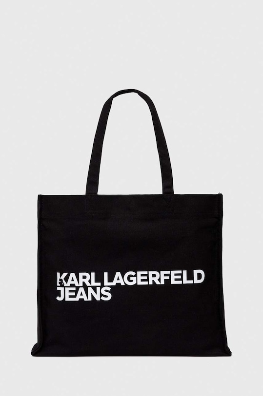 Karl Lagerfeld Jeans torebka mieści A4 czarny 240J3920