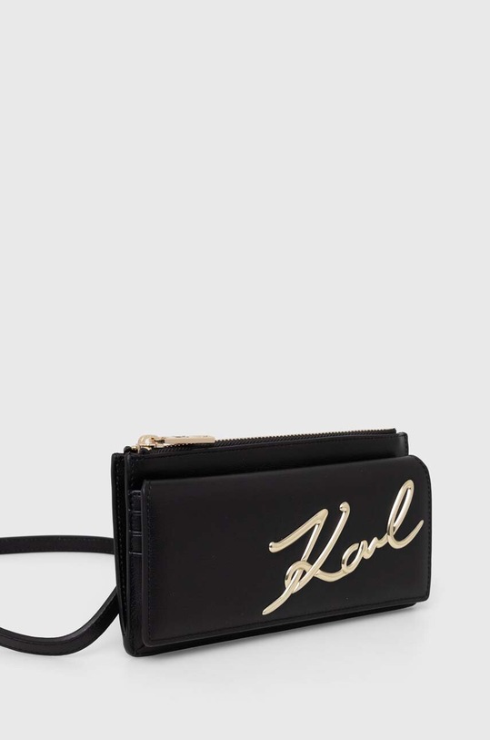 Karl Lagerfeld torebka skórzana 240W3203 czarny SS24