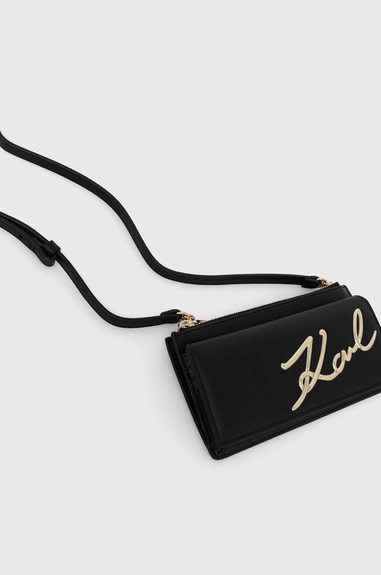 Karl Lagerfeld torebka skórzana 240W3203 czarny