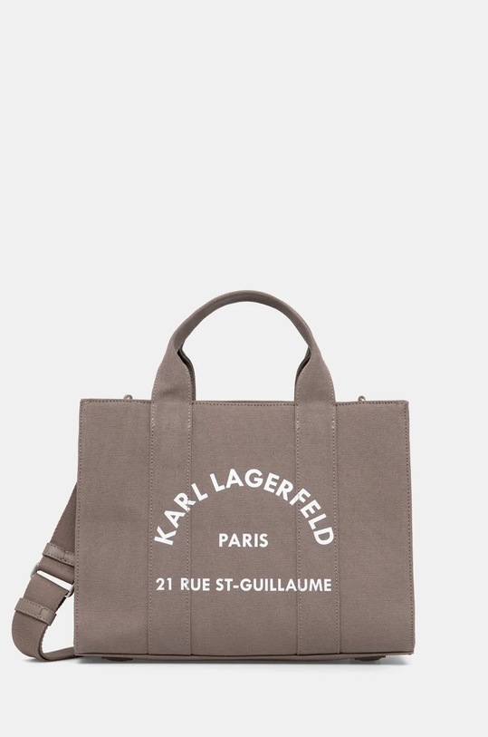 Kabelka Karl Lagerfeld potlač sivá 240W3892