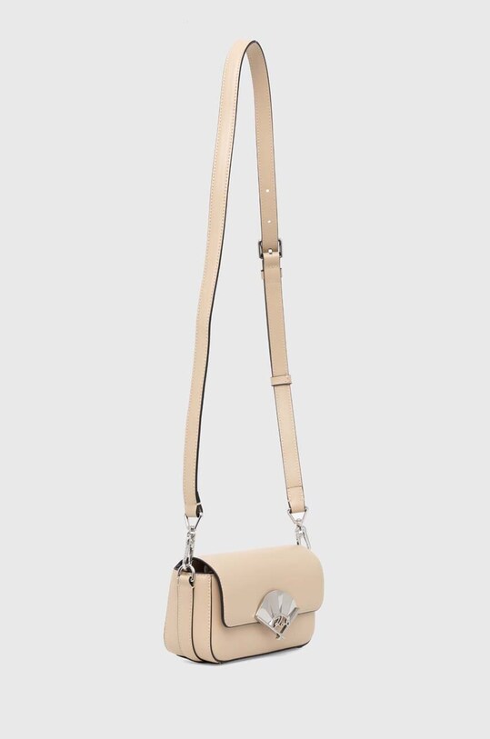Karl Lagerfeld torebka skórzana 240W3195 beżowy SS24