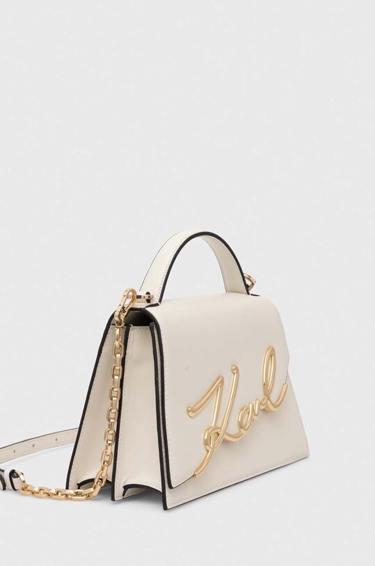 Karl Lagerfeld torebka skórzana 240W3003 biały AW24