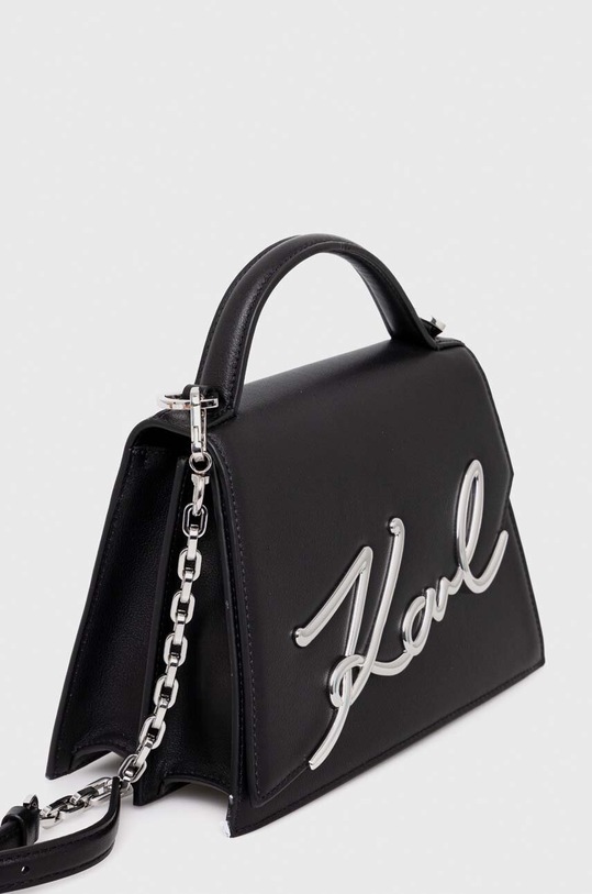 Karl Lagerfeld torebka skórzana 240W3003 czarny AW24
