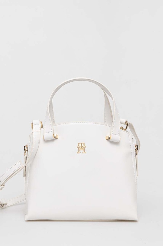 Kabelka Tommy Hilfiger hladký bílá AW0AW15968