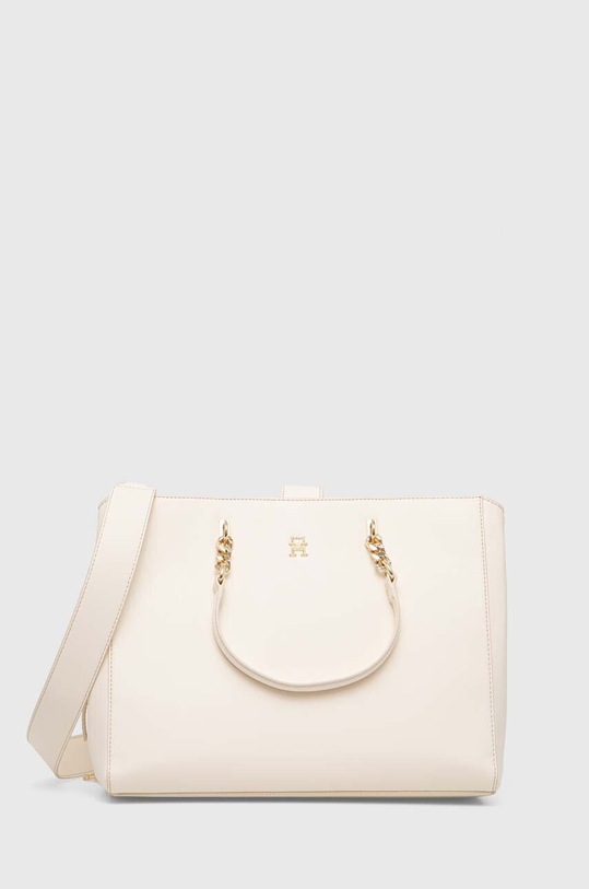 Tommy Hilfiger torebka mieści A4 beżowy AW0AW15976