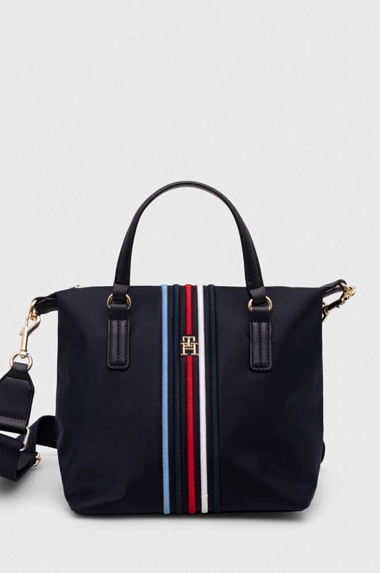 Kabelka Tommy Hilfiger nášivka tmavomodrá AW0AW15986