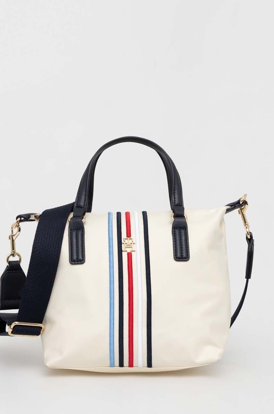 Tommy Hilfiger torebka tekstylny beżowy AW0AW15986