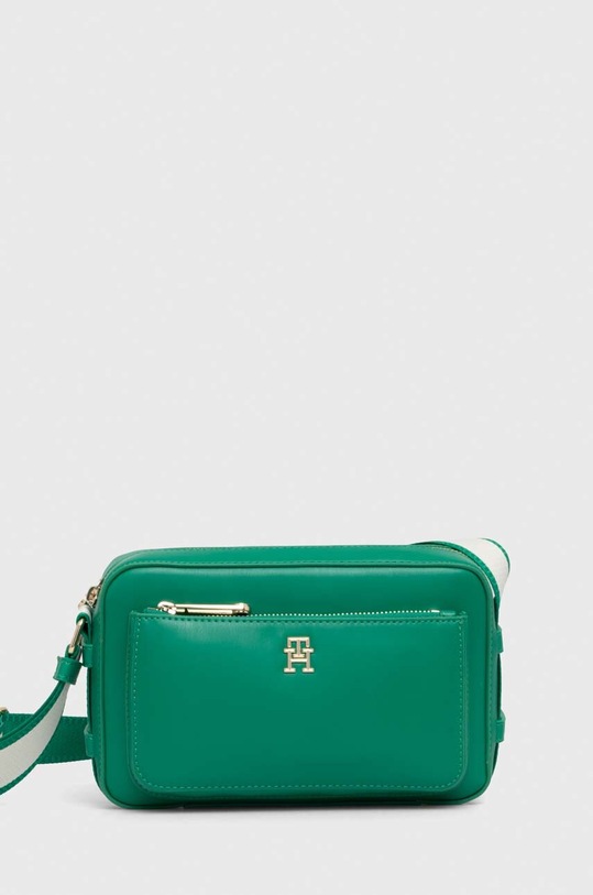 Τσάντα Tommy Hilfiger συνθετικό πράσινο AW0AW15991