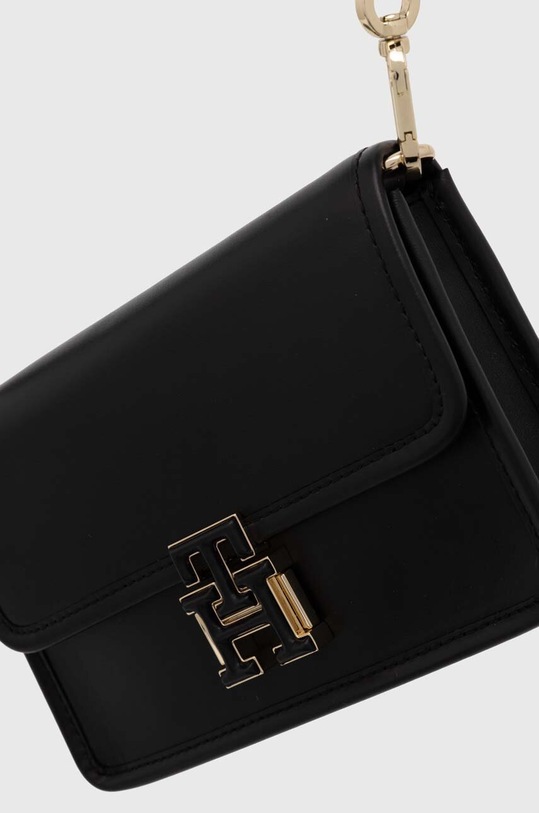 Tommy Hilfiger torebka skórzana czarny AW0AW15997