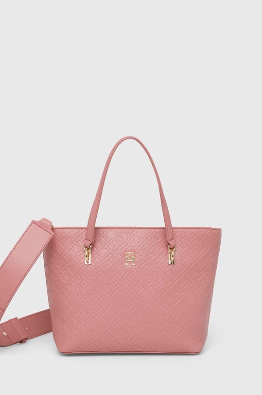 Τσάντα Tommy Hilfiger συνθετικό ροζ AW0AW16002
