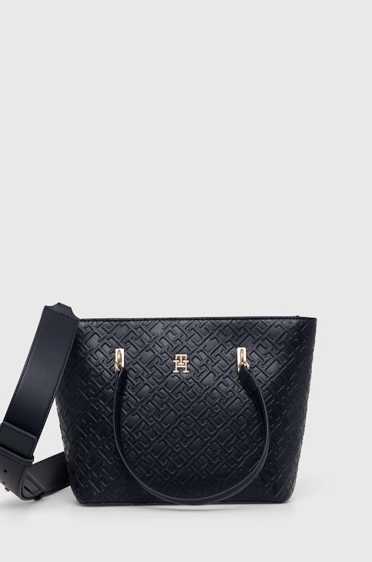 Τσάντα Tommy Hilfiger συνθετικό σκούρο μπλε AW0AW16002