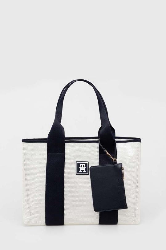 Kabelka Tommy Hilfiger textilní bílá AW0AW16159