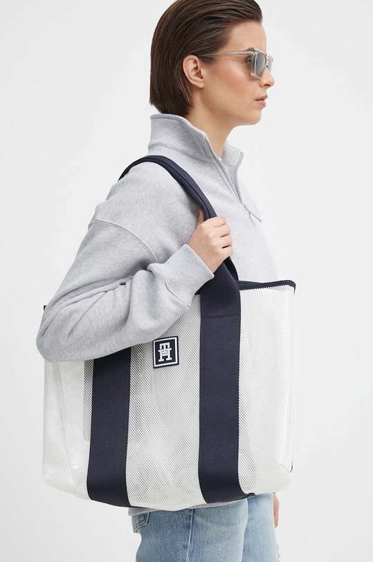 Kabelka Tommy Hilfiger AW0AW16159 bílá