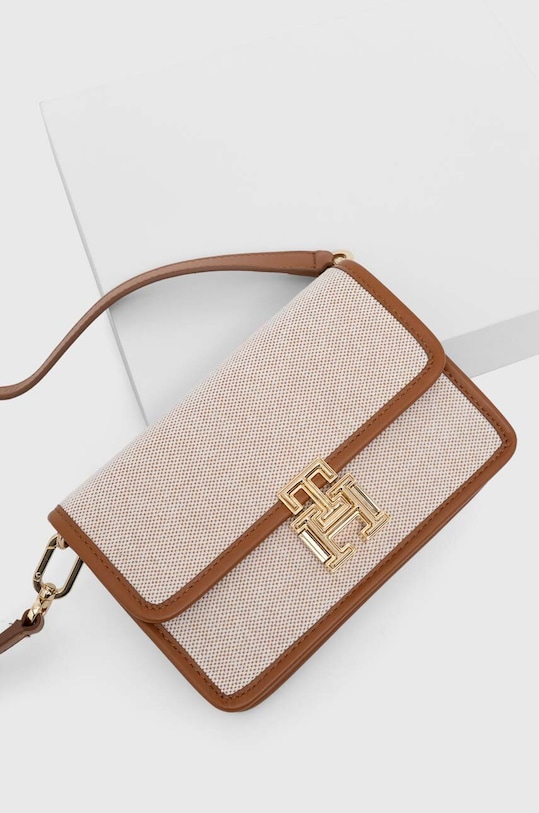 Τσάντα Tommy Hilfiger AW0AW16201 μπεζ