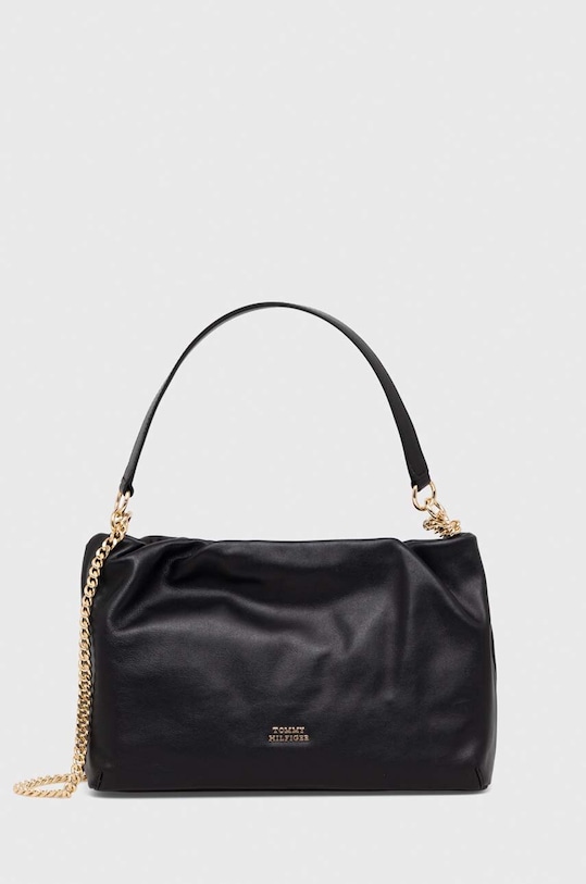 Tommy Hilfiger torebka skórzana AW0AW16203 czarny SS24